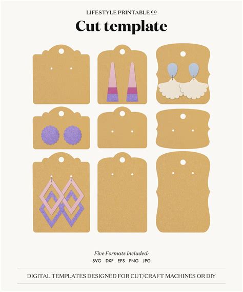 Free Printable Earring Cards